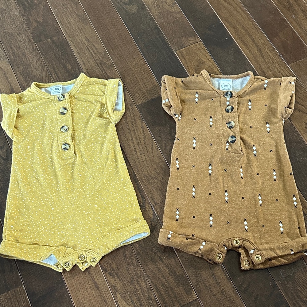 Lou Lou & Company newborn rompers